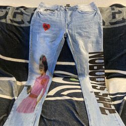 BOT × Levis Ladys Shoot (Red/Blk Stitch Heart) Jeans And Shirt 