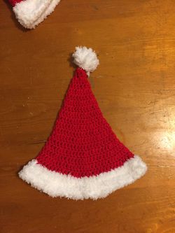 Hand crochet Santa hat
