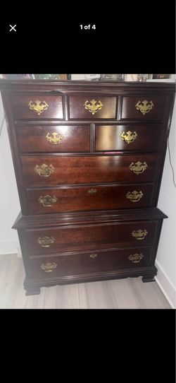 1 large dresser/ 1 small dresser/ 1 bed frame and headboard