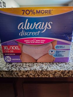 Free Box incontinence  Underware