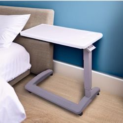 Carex Overbed Table - Hospital Bed Table on Wheels