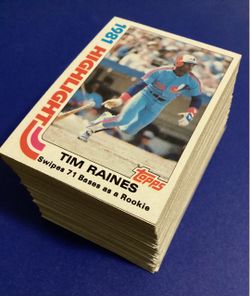 Lot of 133, 1982 Topps baseball cards #’s 3-249 (no dupes) EXMT/NM ob