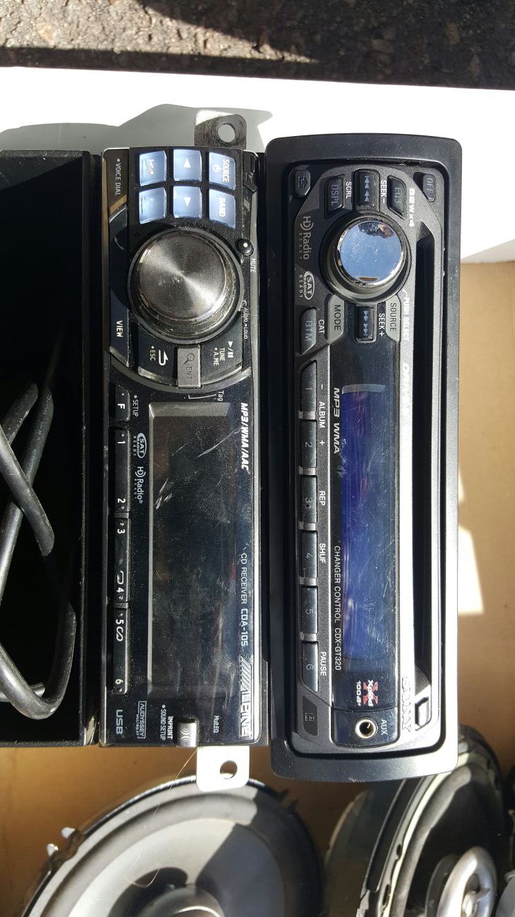Head Units, Speakers, Sub w/ Amp.