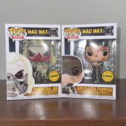 Immortan Joe #515 & Imperator Furiosa #507 Funko Pops! (Both Chases)