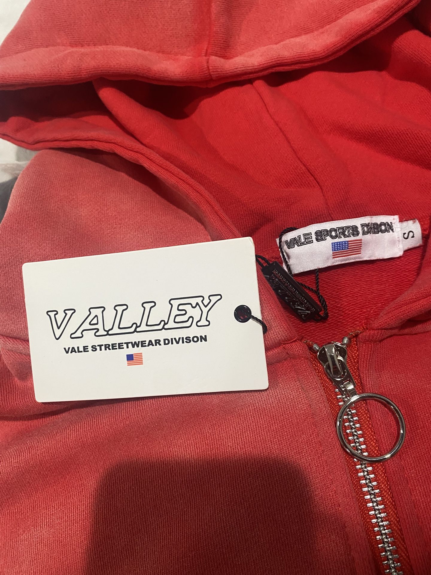 Valley Vale Streetwear Division zip up hoodie