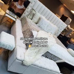 🙋‍♀️ Queen, King Storage Bed Frame 👉Furniture Sectional, Dining Table Sets Avail 