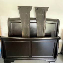 Solid wood Queen bed & Nightstands