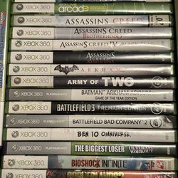 Xbox 360 Games $10 Each