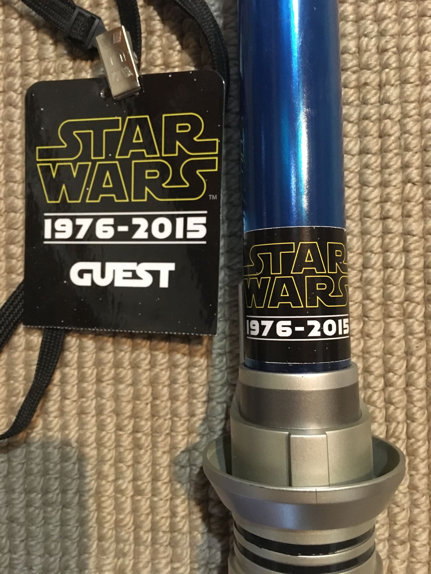 SDCC 2015 Star Wars “Concert in the Park” swag, lightsaber