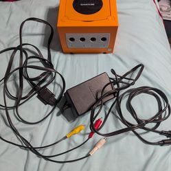 Nintendo GameCube Orange Spice (Recapped/Region Switch/XenoGC/LED ports)