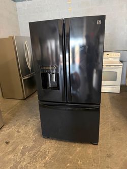 36” KENMORE REFRIGERADOR NEGROFRIDGE REFRIGERATOR GOOD CONDITION DELIVERY SERVICES 4 MOMTHS OF WARRANTY