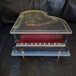 Vintage Jewelery Music Box Piano 