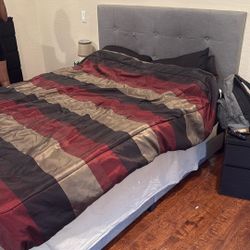 Queen Size Bed  Frame And Head Board