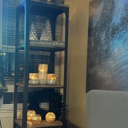 2 Metal Book Shelves