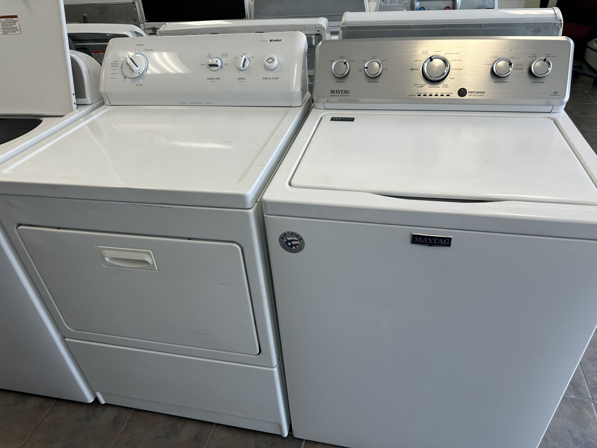 Maytag Washer And Kenmore Electric Dryer
