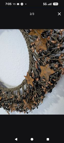 Wreath with Rusty Stars