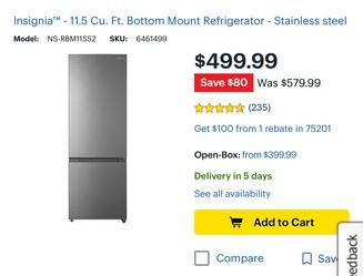 New Insignia Fridge