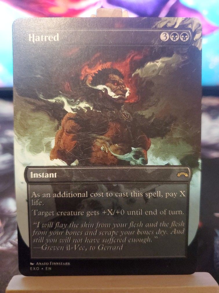 Magic The Gathering Custom Proxy Hatred (Beserk)