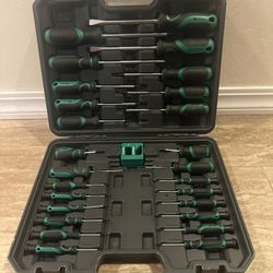 27 Piece Screwdriver Set With Storage Case