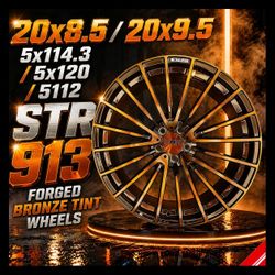 🔥 20x8.5 / 20x9.5 STR 913 FORGED Bronze Tint Wheels 🔥