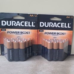 Duracell AA batteries 12ct 