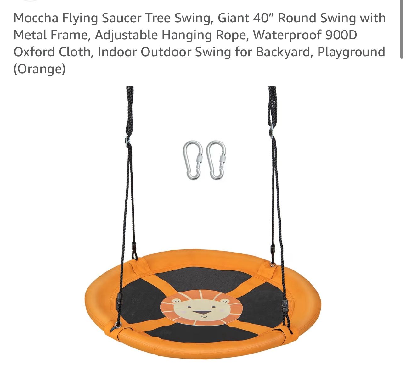 Moccha Flying Saucer Tree Swing