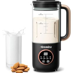 Automatic Nut Milk Maker, 35 oz(1000ml) Homemade Almond, Soy, Oat, Plant-Based Milk and Non-Dairy Beverages, Almond Milk Maker with Delay Start/Keep W