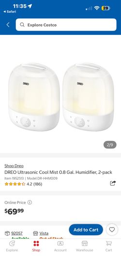 Humidifiers (2 pack) From Costco