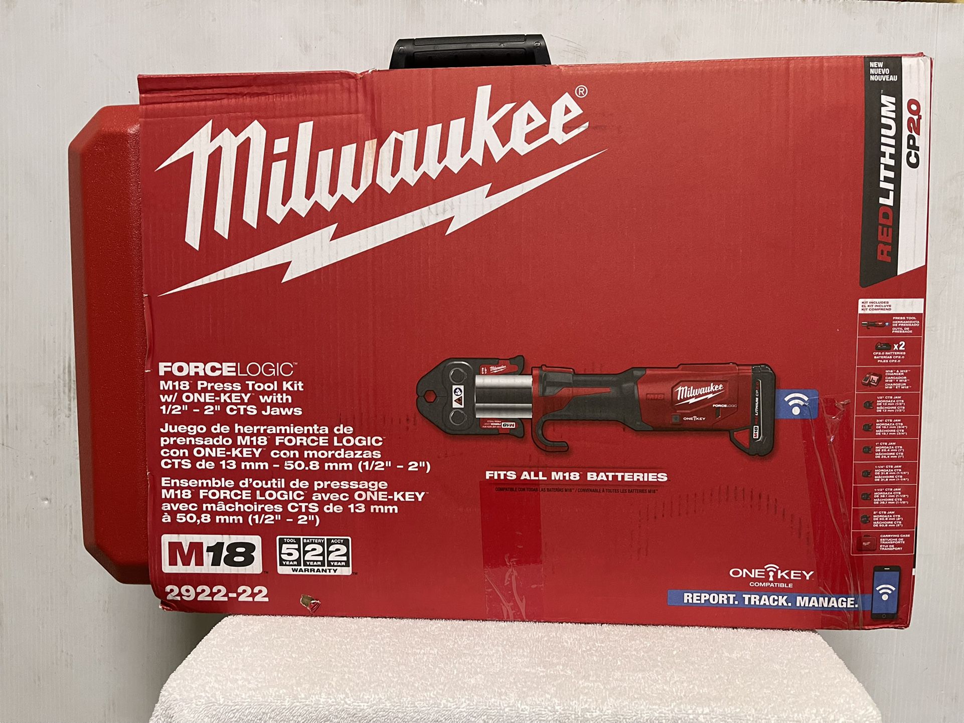 M18 Milwaukee One-Key Force Logic Press Tool Kit ( Read description below )