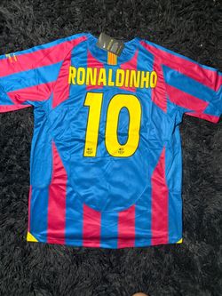 Barcelona Ronaldinho r10 retro jersey size XL