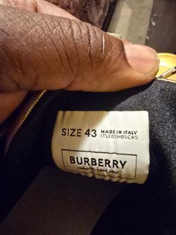 Burberry Gold Olive Low Top Lace Up Sneaker Designer Athletic Men Sneakers