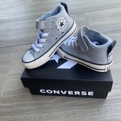 Converse CTAS Malden Street Mid Top Sneaker Kids Youth SZ 11 Rainy Daze/Navy/White-NEW