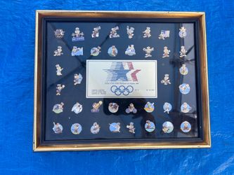 This framed item is a limited edition collector's pin set