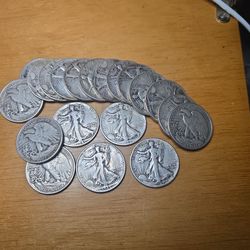 1934To 45 Walking Liberty Half DollarS