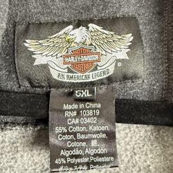 Harley Davidson Men's 5XL zip up Hoodie