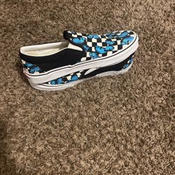 Blue Butterfly Vans Wmns