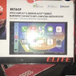 Apple Carplay & Android Auto Wired Bluetooth AM\FM  Receiver