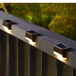 Solpex Outdoor Solar Led Deck Lights, 16 Pack, Waterproof, Ideal for Stairs, Fences, Patio, and Pathways (Warm White Light)