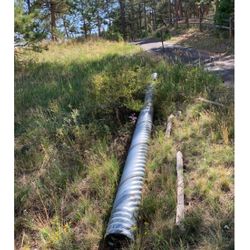 Galvanized Steel Drainage Pipe 12” X 20 Feet