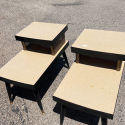 Mid-Century End Tables Black And Gold Azari I Think It’s Cute