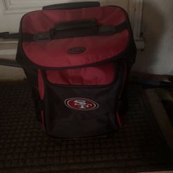 Vintage 49ers Cooler backpack With Roller