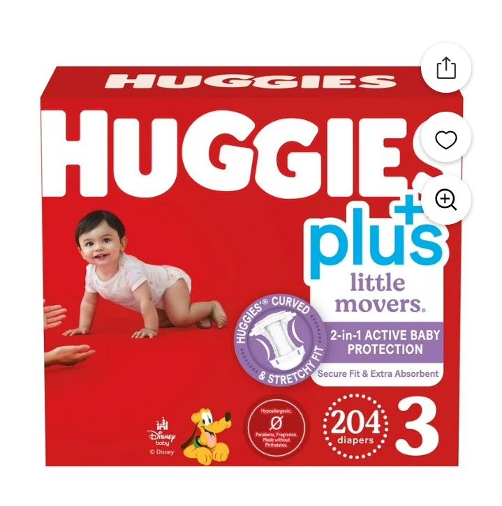 Huggies Plus Size 5 204 Count