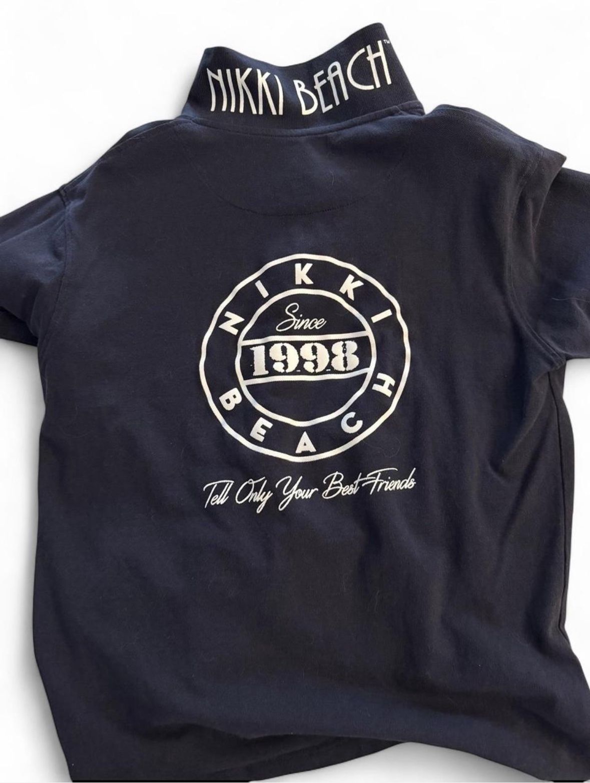 Nikki Beach St Barth Polo, Size M, Very Rare, Navy