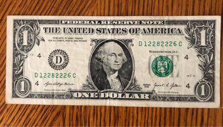 2021 very cool $1 note 95.9%