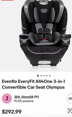 Evenflo EveryFit All4One 3-in-1 Convertible Car Seat
