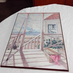 Roy Avis Beach House 20x16 " Print 