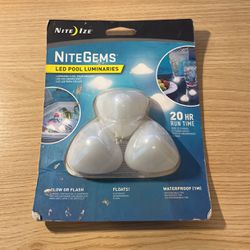 Nite Gems LED Luminaries Waterproof With Batteries