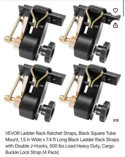 4 Ladder Rack Ratchet Straps