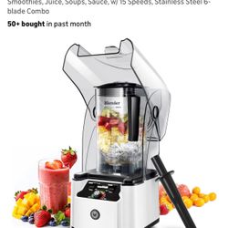 WantJoin Quiet Blender - Kitchen Blender with Soundproof