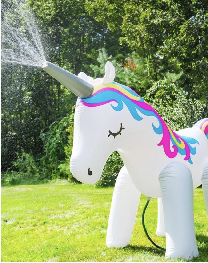 Gigantic unicorn sprinkler 6ft